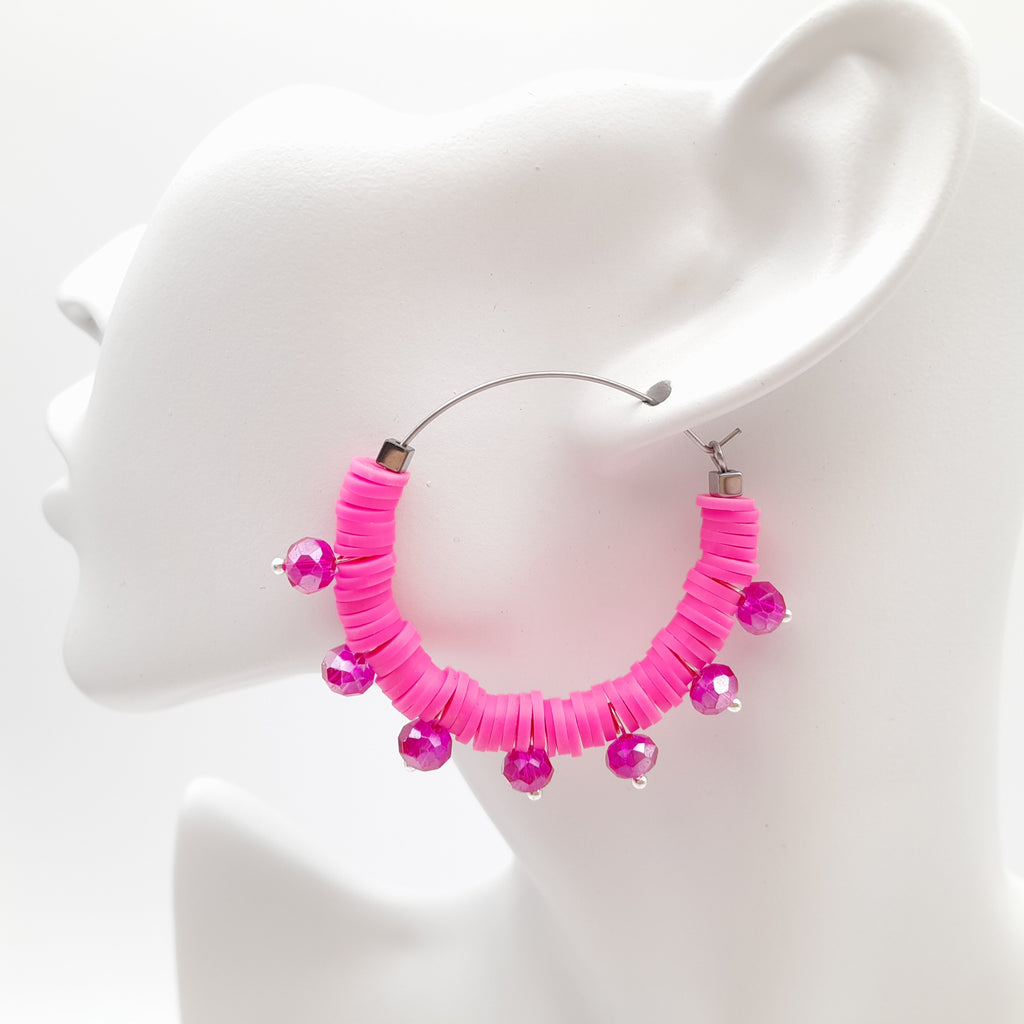 Halo Hoops - Hot Pink