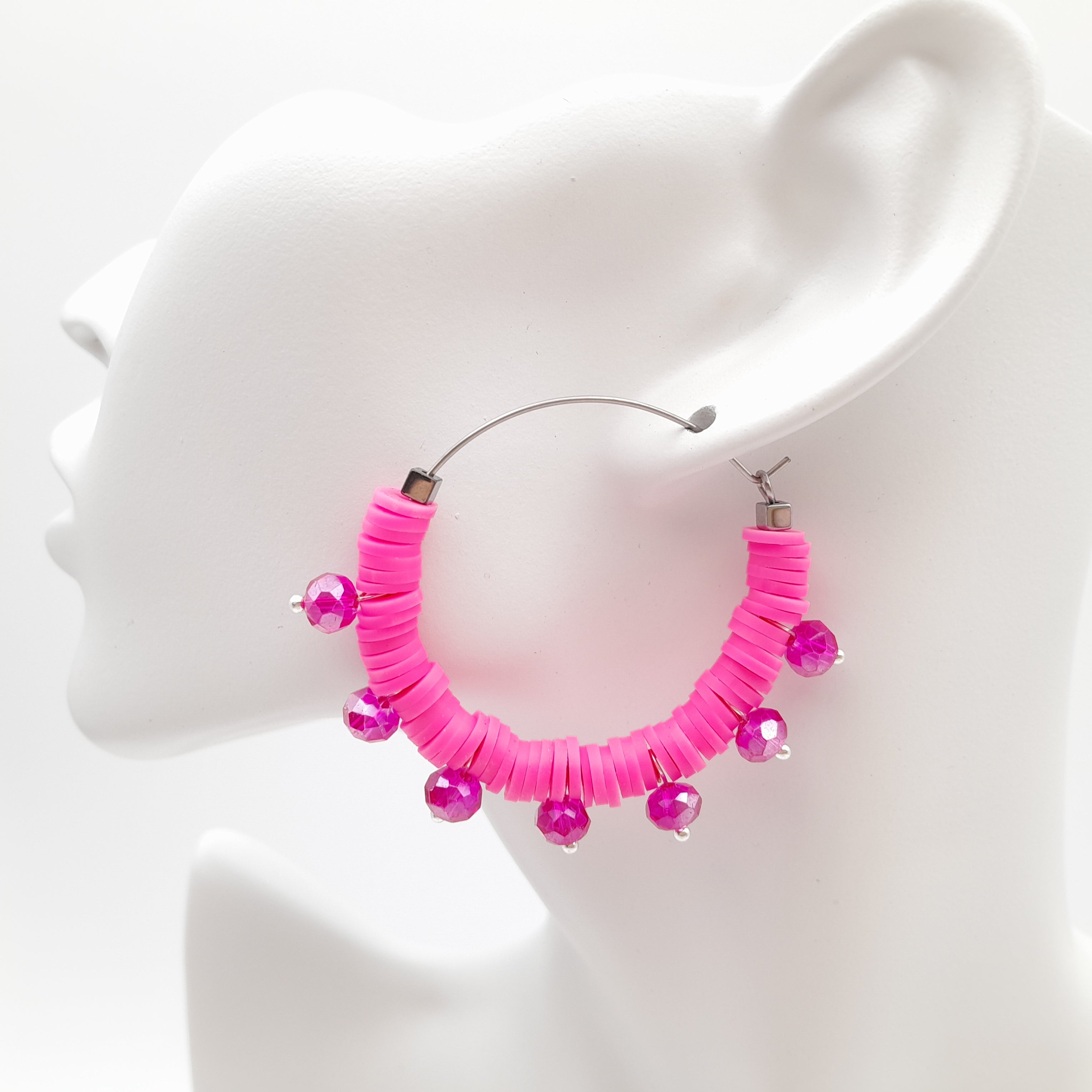 Halo Hoops - Hot Pink
