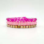 Rani Coil Bracelet - Candy Pink