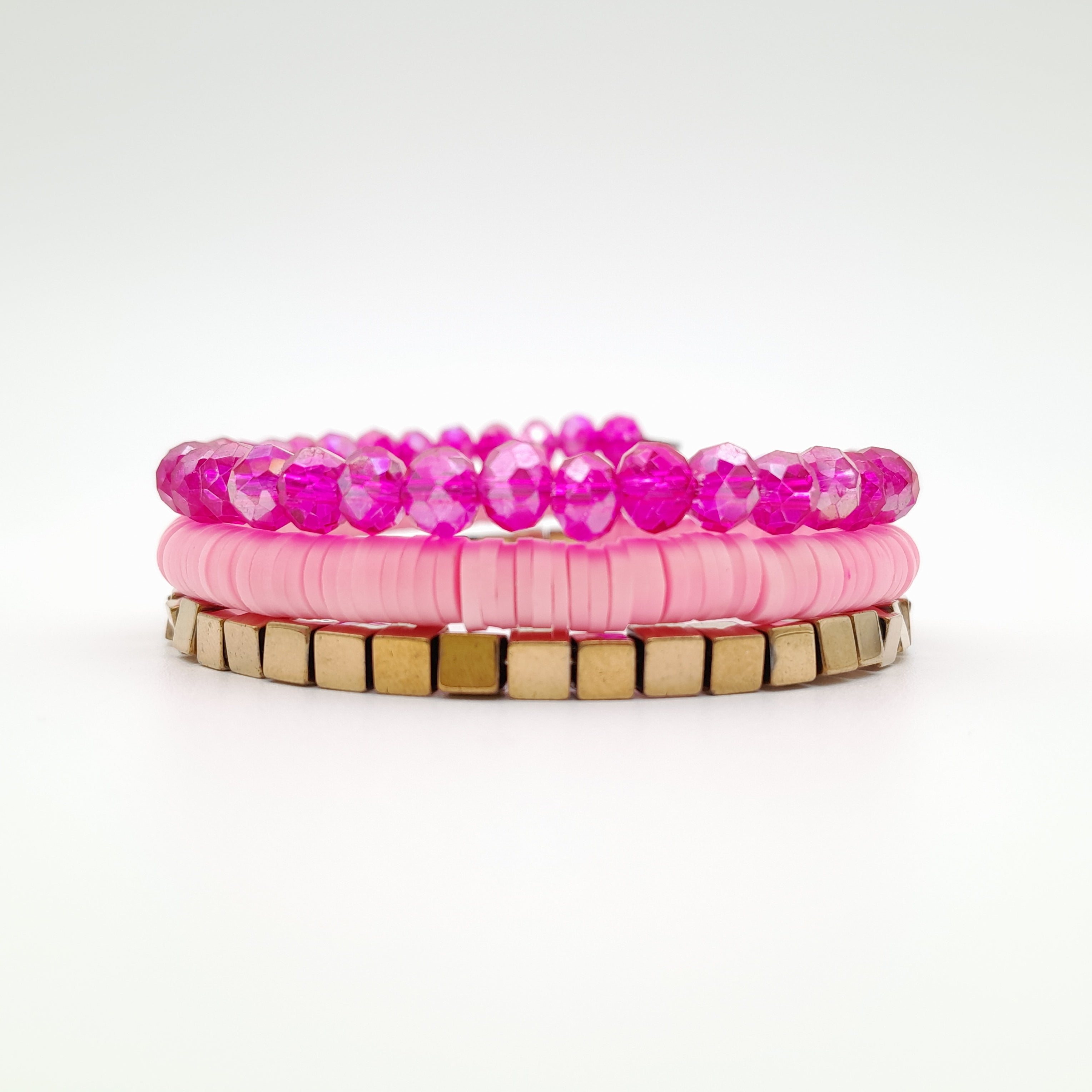 Rani Coil Bracelet - Candy Pink