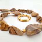 Pebble Necklace - Picture Jasper