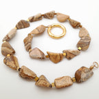 Pebble Necklace - Picture Jasper