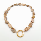 Pebble Necklace - Picture Jasper