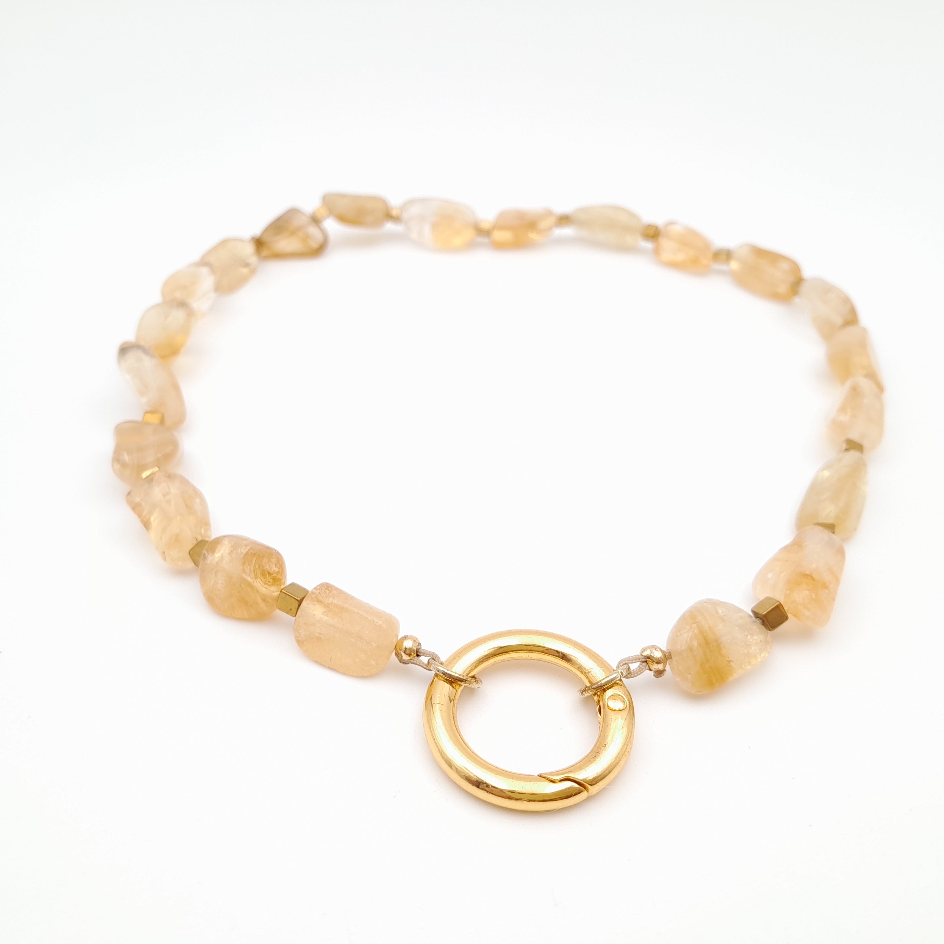 Pebble Necklace - Citrine