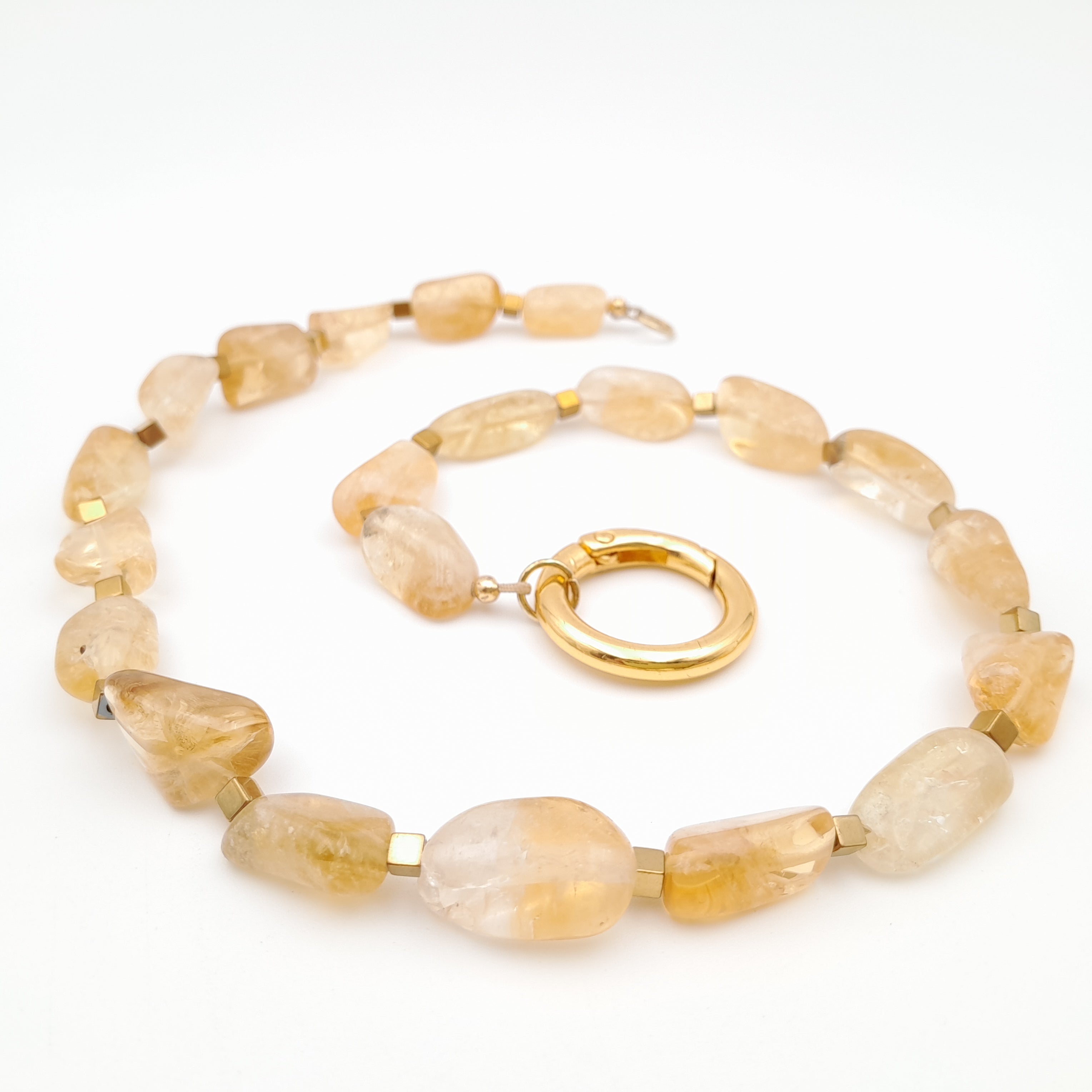 Pebble Necklace - Citrine