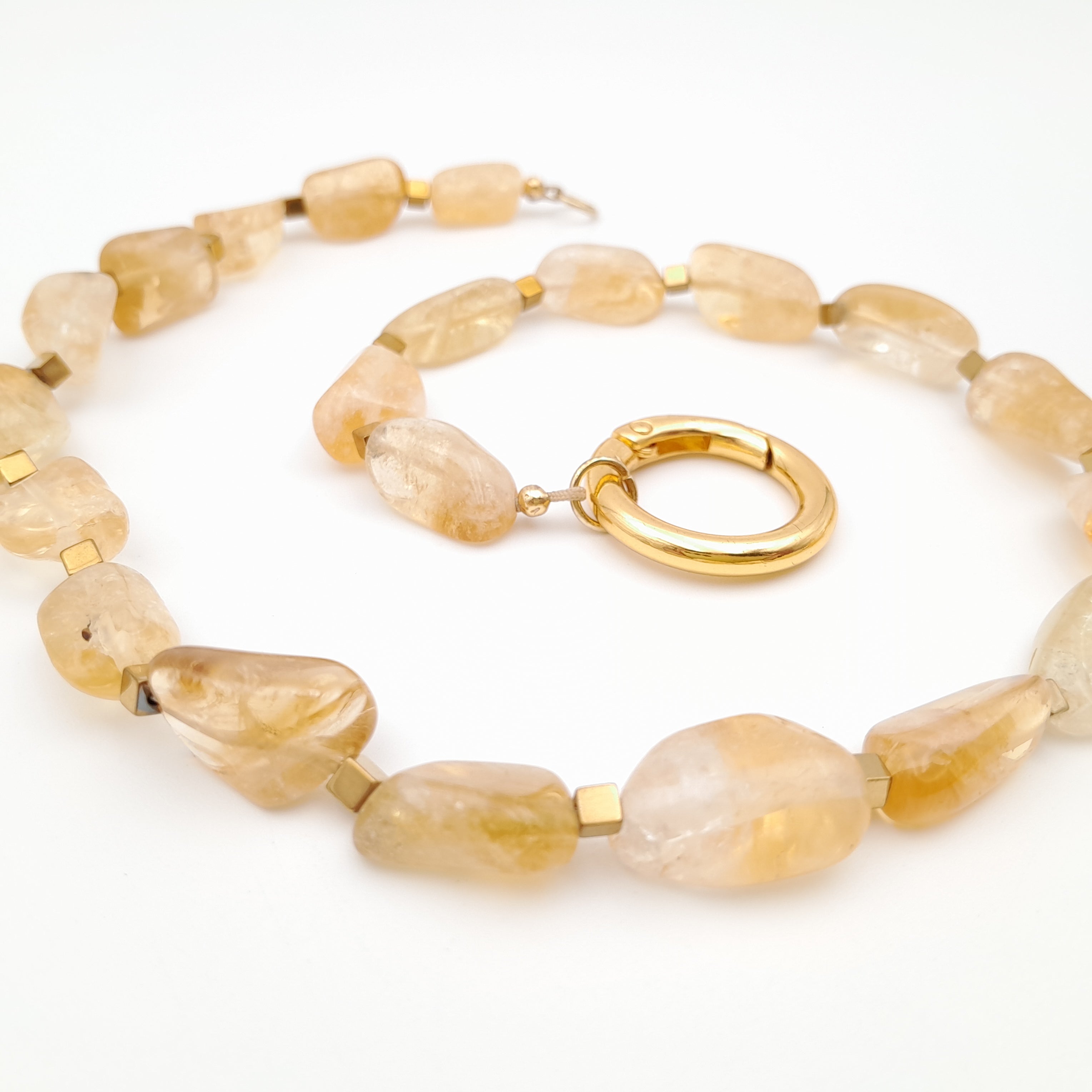 Pebble Necklace - Citrine