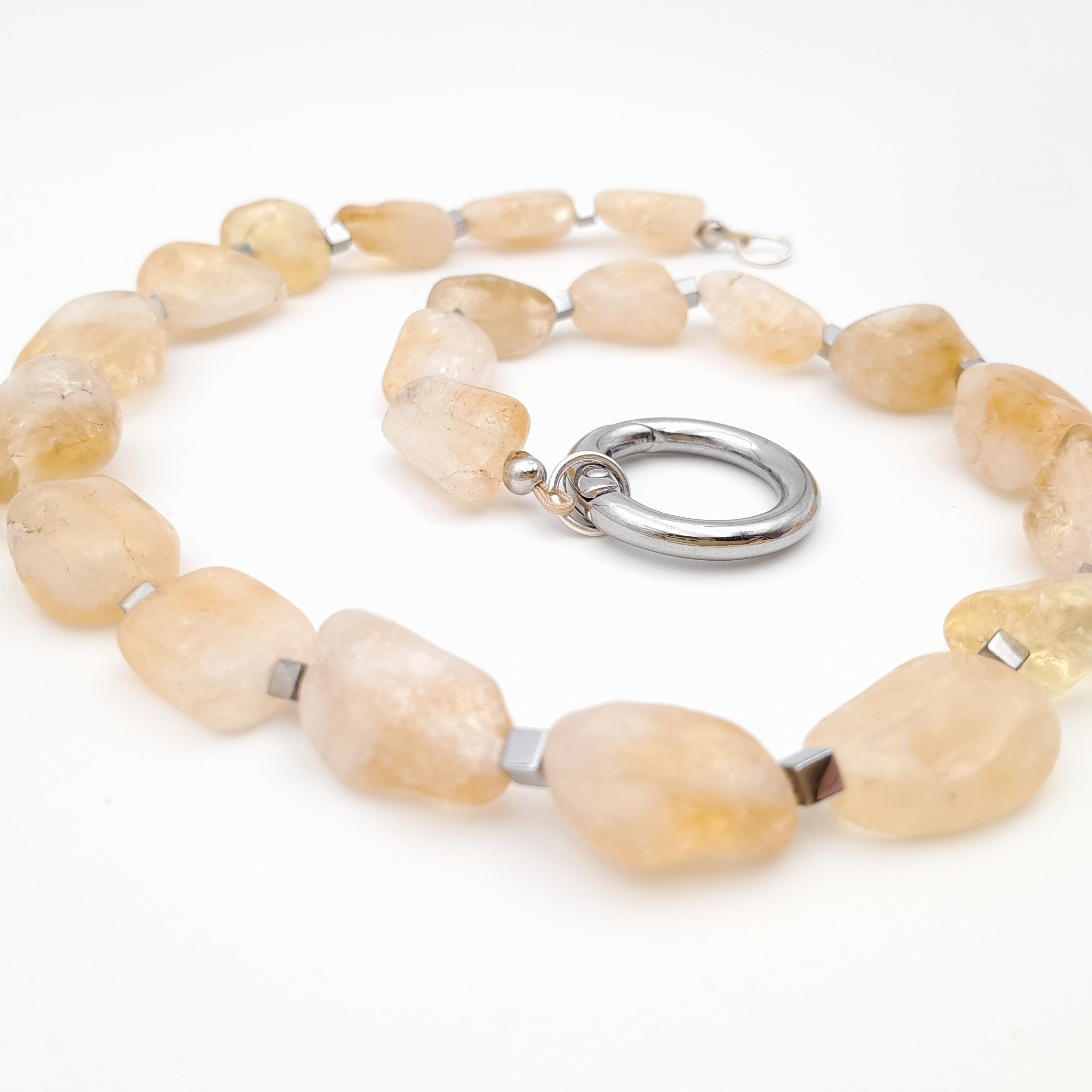 Pebble Necklace - Citrine