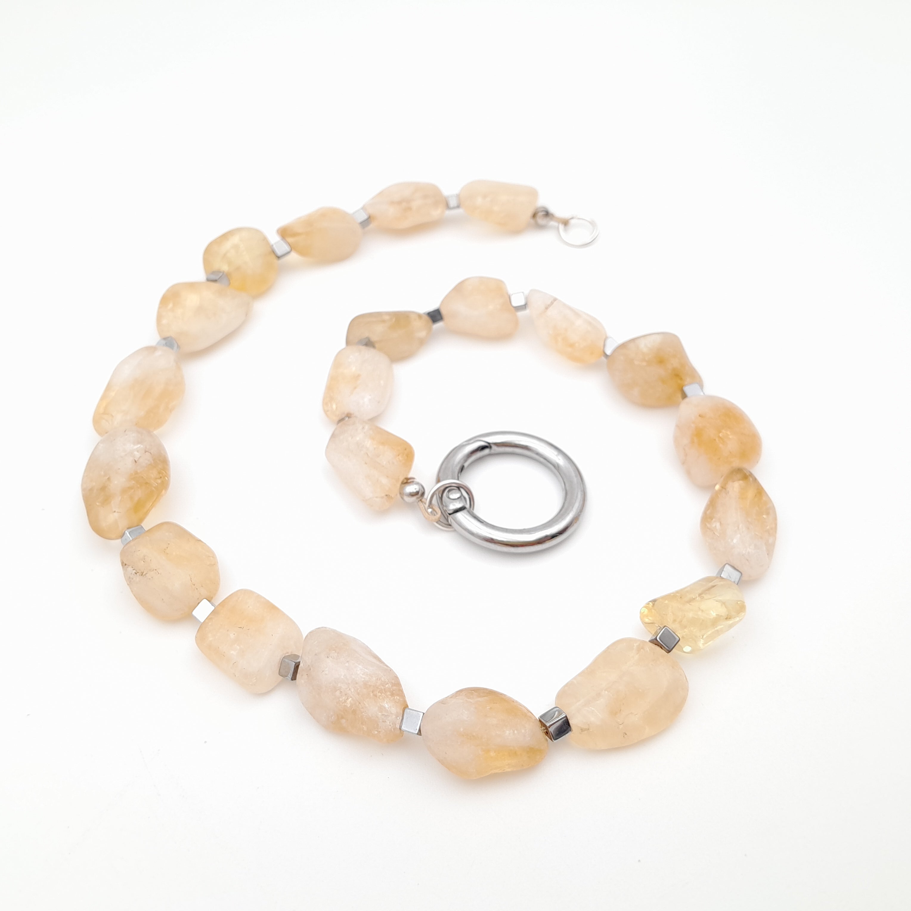 Pebble Necklace - Citrine