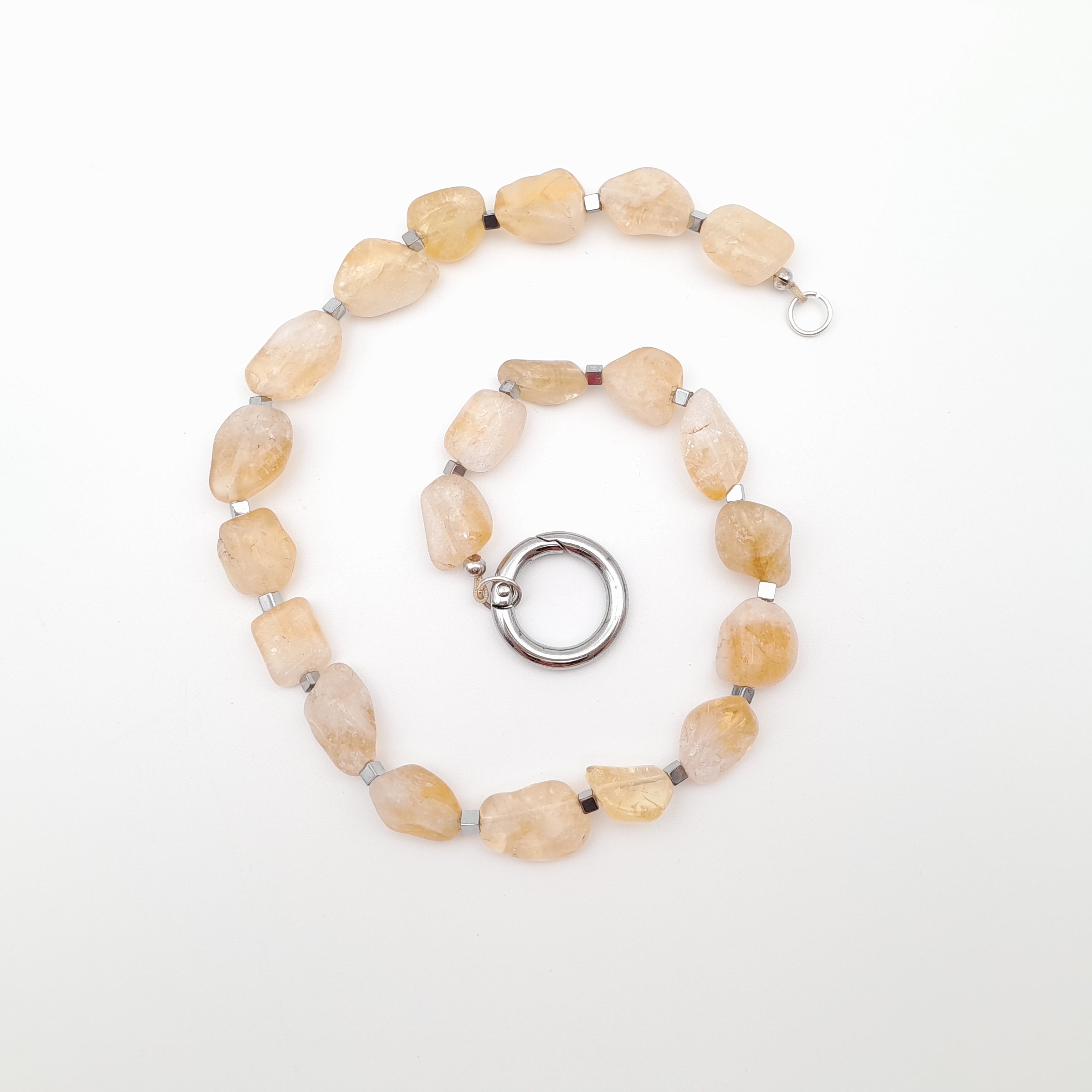 Pebble Necklace - Citrine