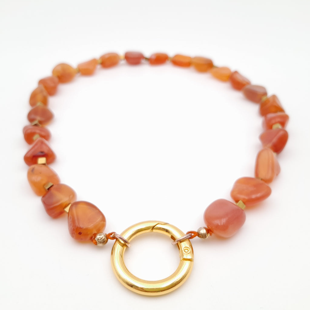 Pebble Necklace - Carnelian