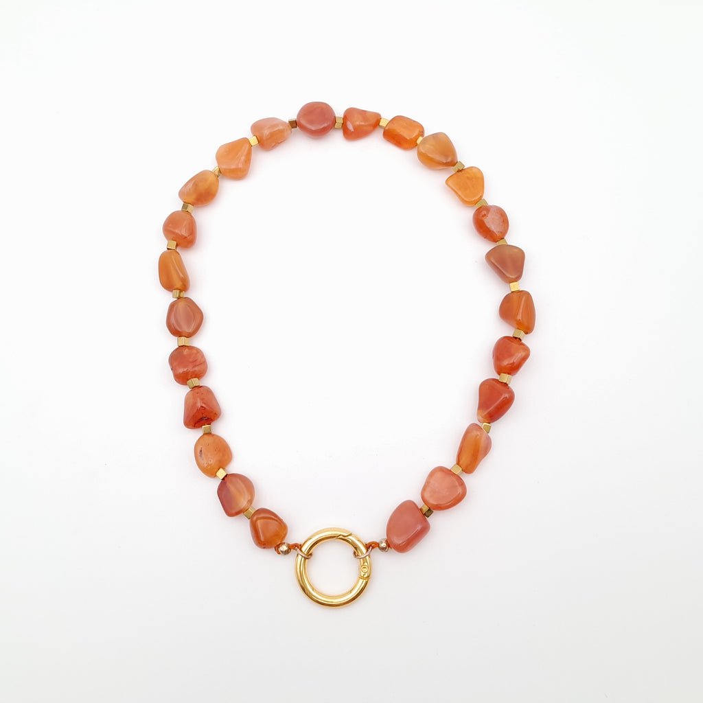 Pebble Necklace - Carnelian