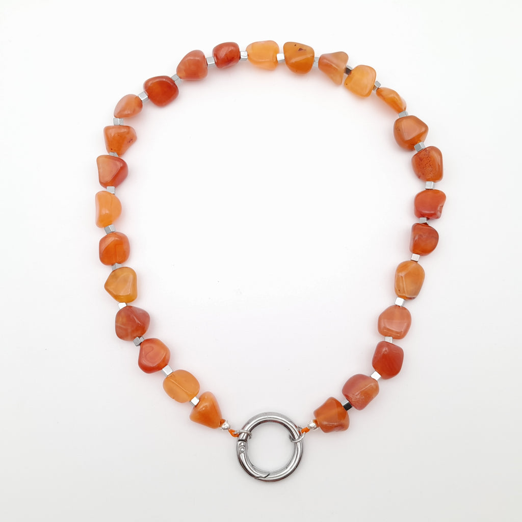 Pebble Necklace - Carnelian