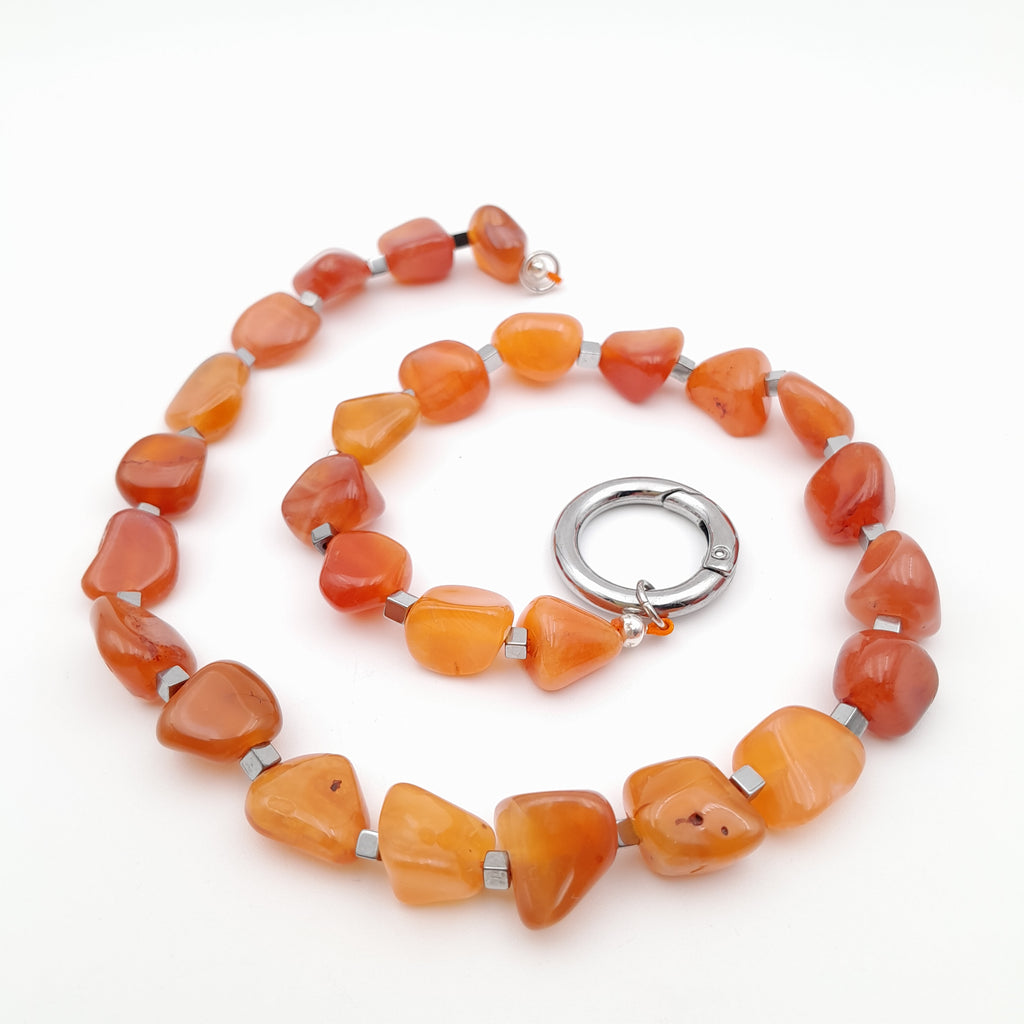 Pebble Necklace - Carnelian