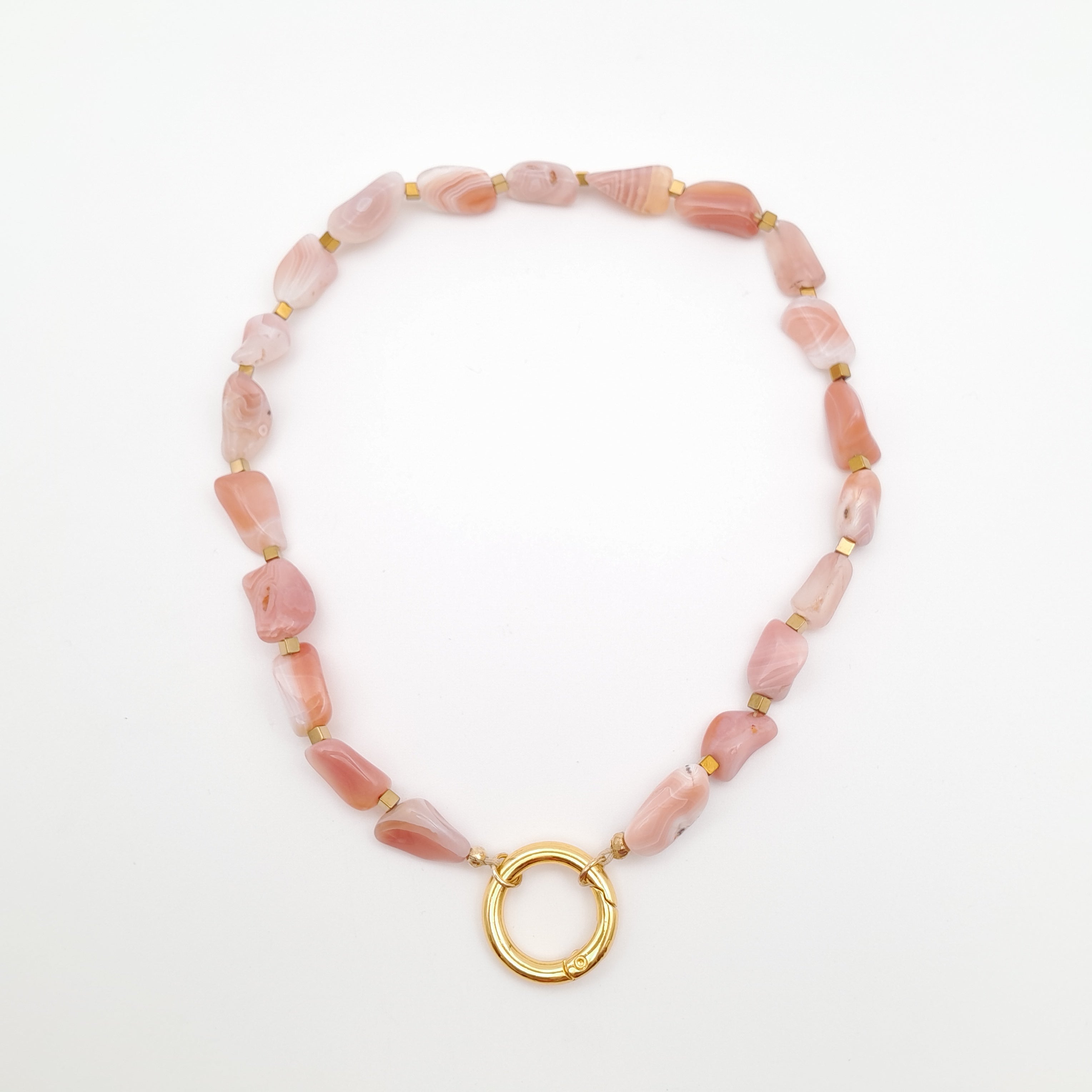 Pebble Necklace - Apricot Agate