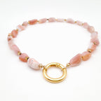 Pebble Necklace - Apricot Agate