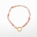 Pebble Necklace - Apricot Agate
