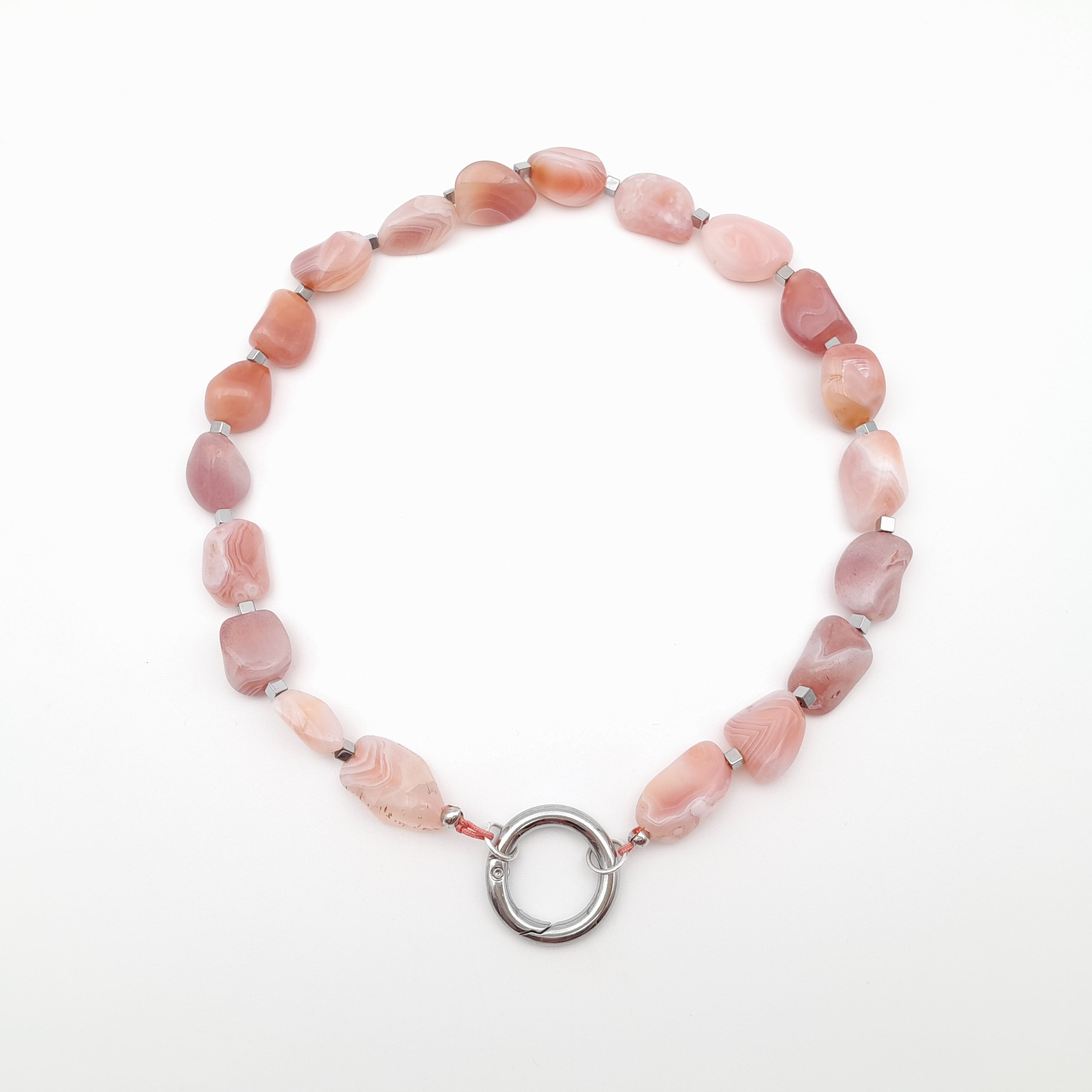 Pebble Necklace - Apricot Agate