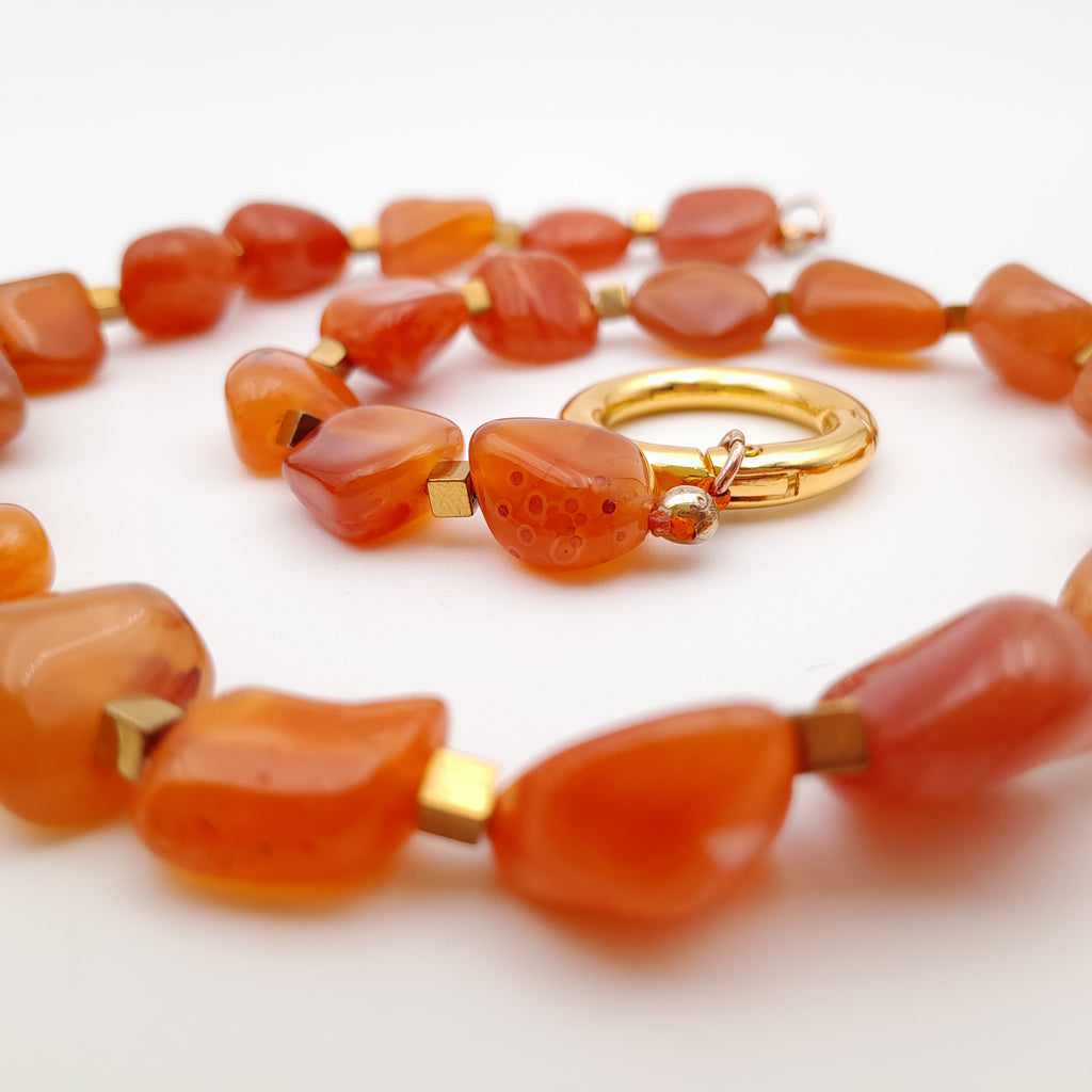 Pebble Necklace - Carnelian