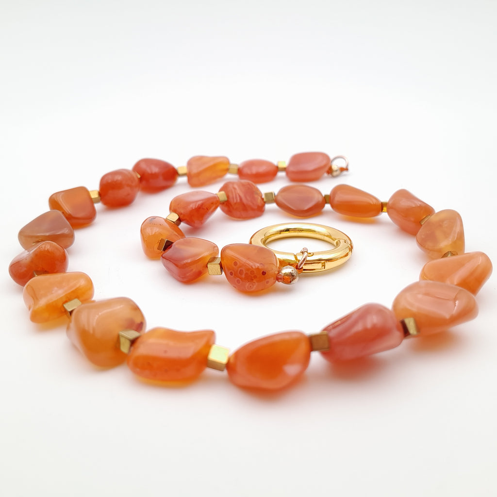 Pebble Necklace - Carnelian