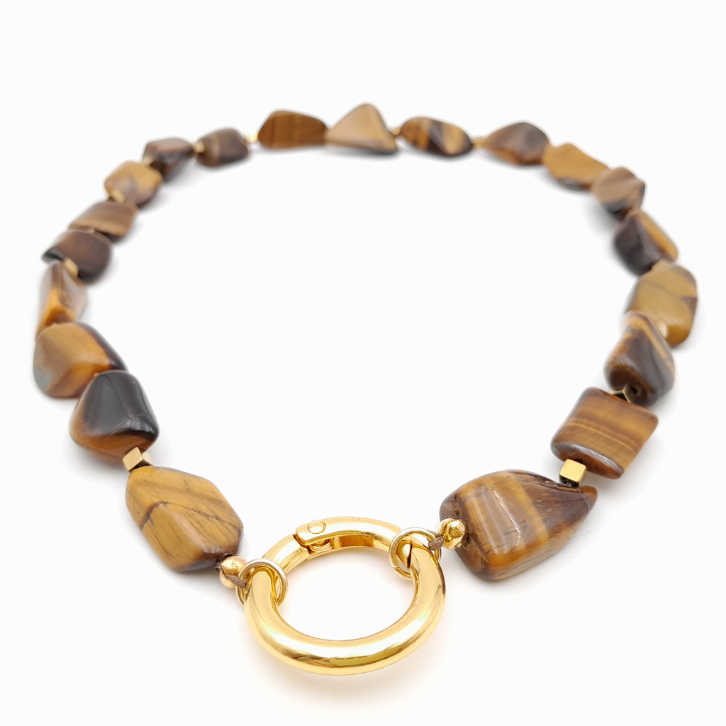 Pebble Necklace - Tiger's Eye