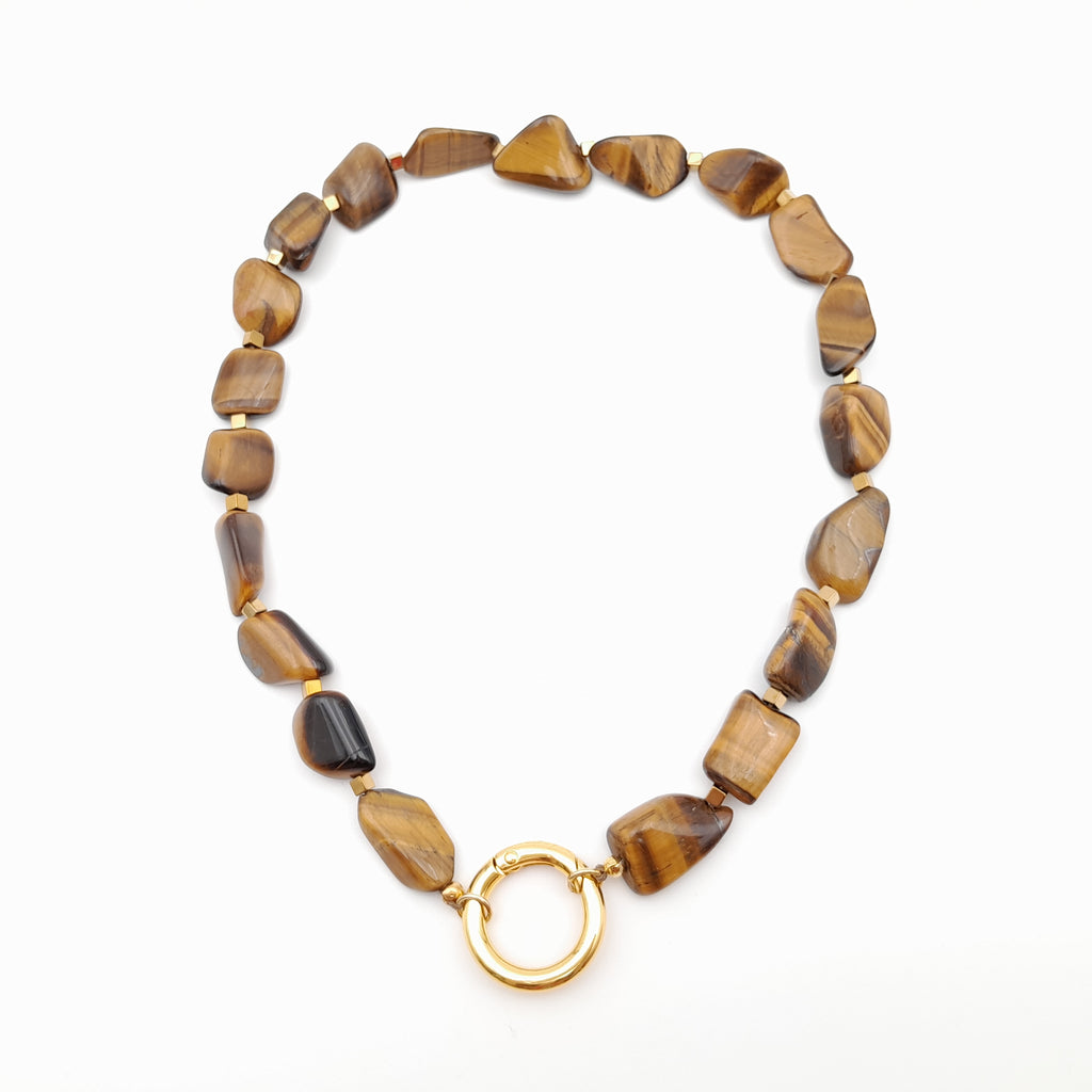 Pebble Necklace - Tiger's Eye