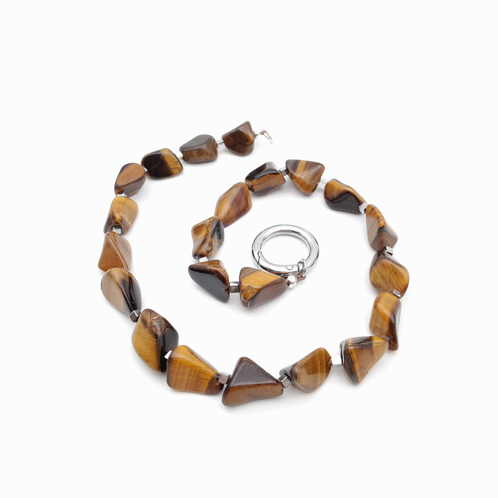 Pebble Necklace - Tiger's Eye