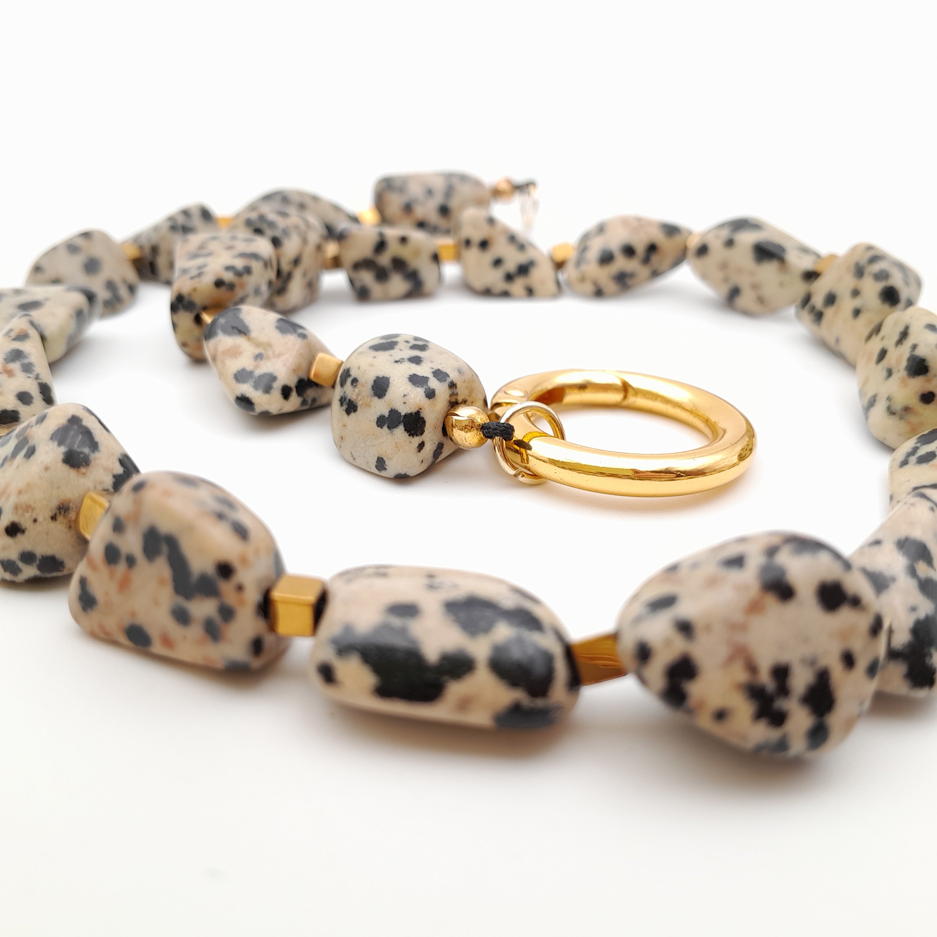 Pebble Necklace - Dalmatian Jasper