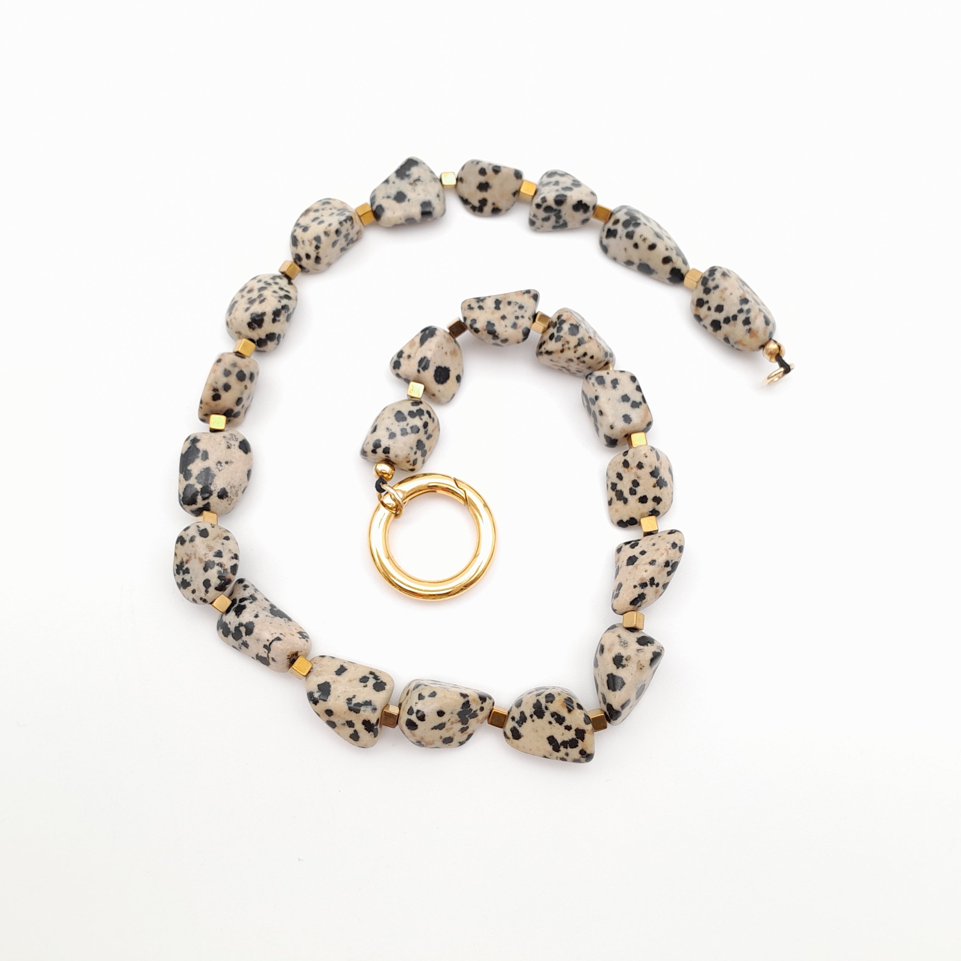 Pebble Necklace - Dalmatian Jasper