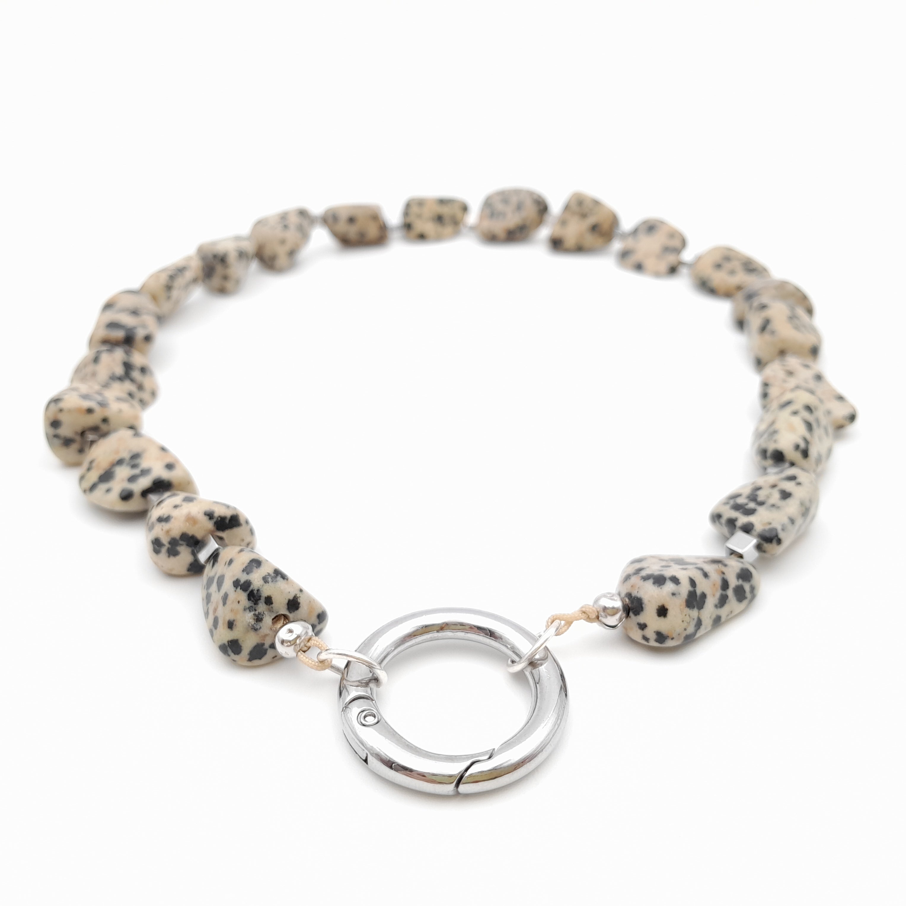 Pebble Necklace - Dalmatian Jasper