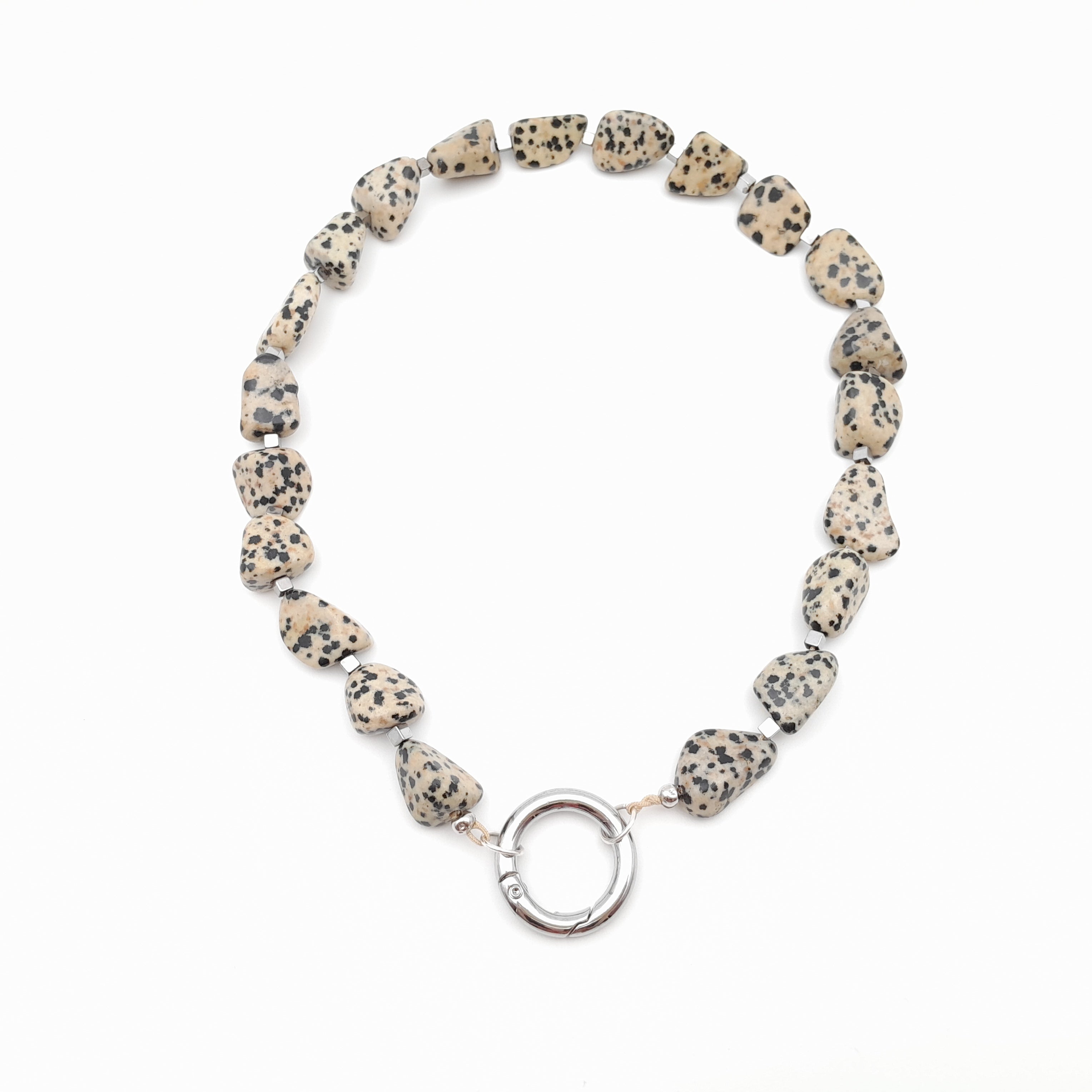 Pebble Necklace - Dalmatian Jasper