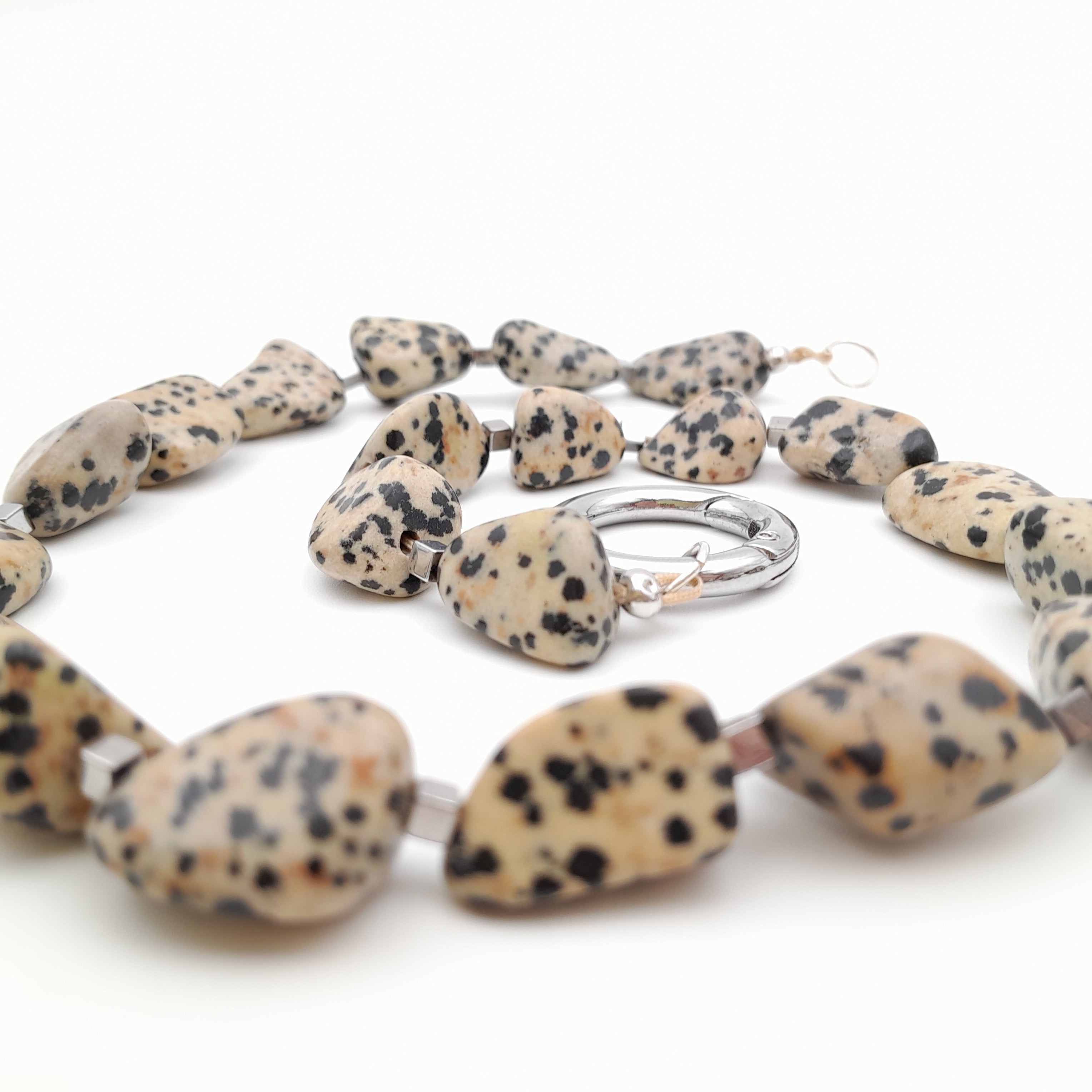Pebble Necklace - Dalmatian Jasper
