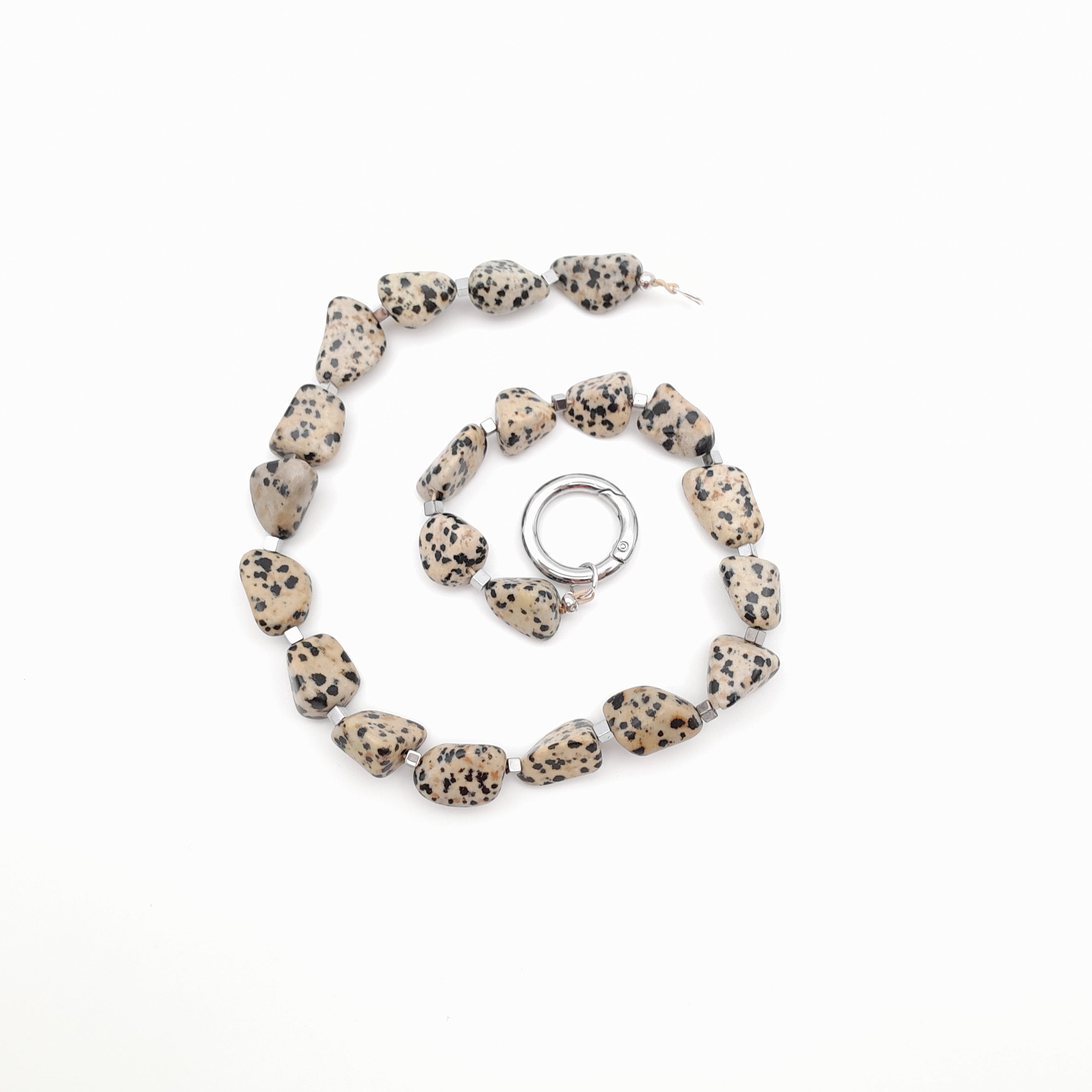 Pebble Necklace - Dalmatian Jasper