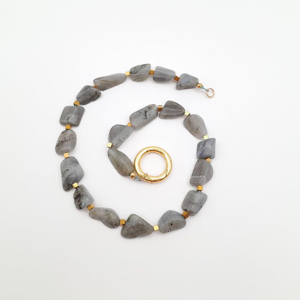 Pebble Necklace - Labradorite