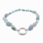Pebble Necklace - Aquamarine