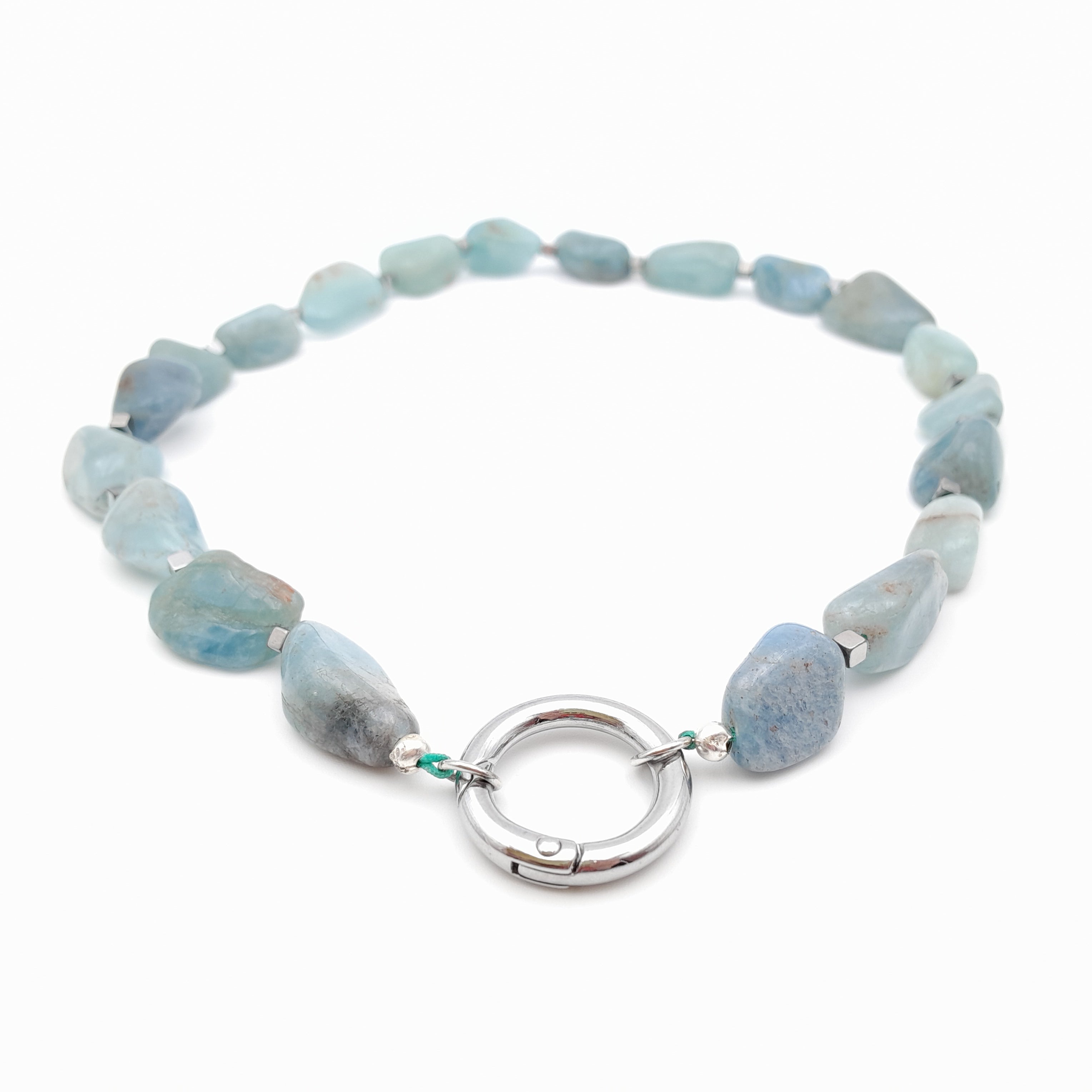 Pebble Necklace - Aquamarine