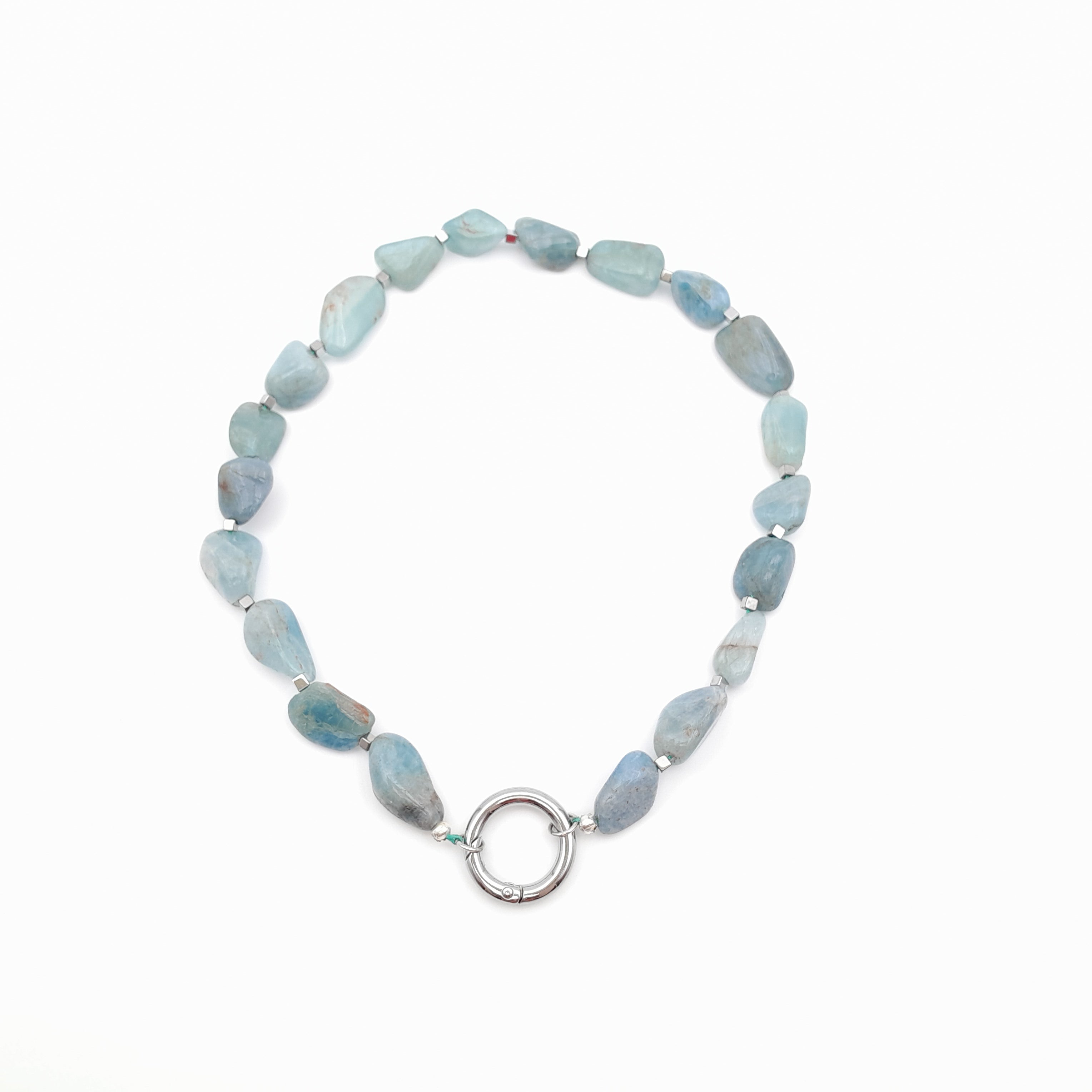 Pebble Necklace - Aquamarine