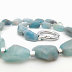 Pebble Necklace - Aquamarine