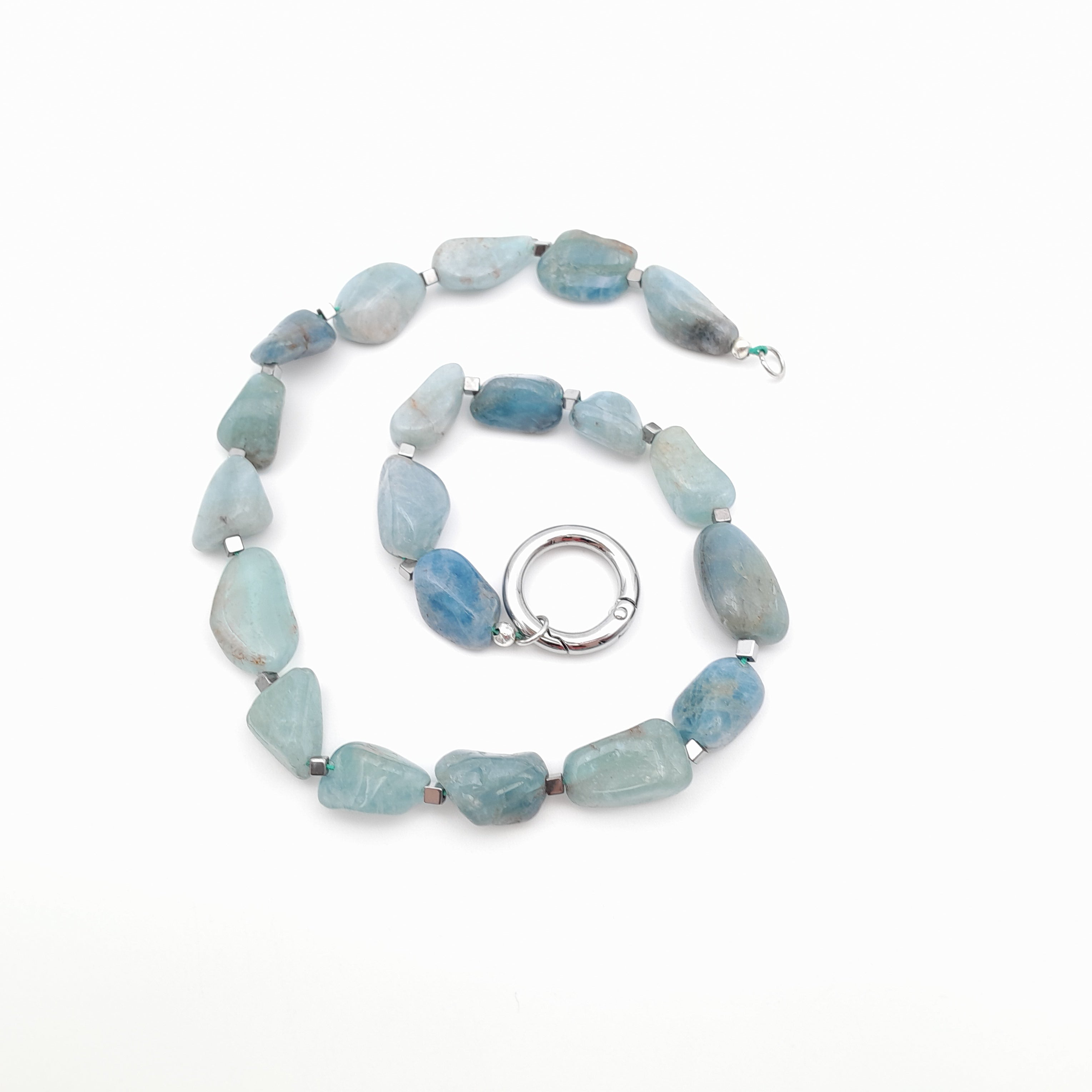 Pebble Necklace - Aquamarine
