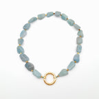 Pebble Necklace - Aquamarine