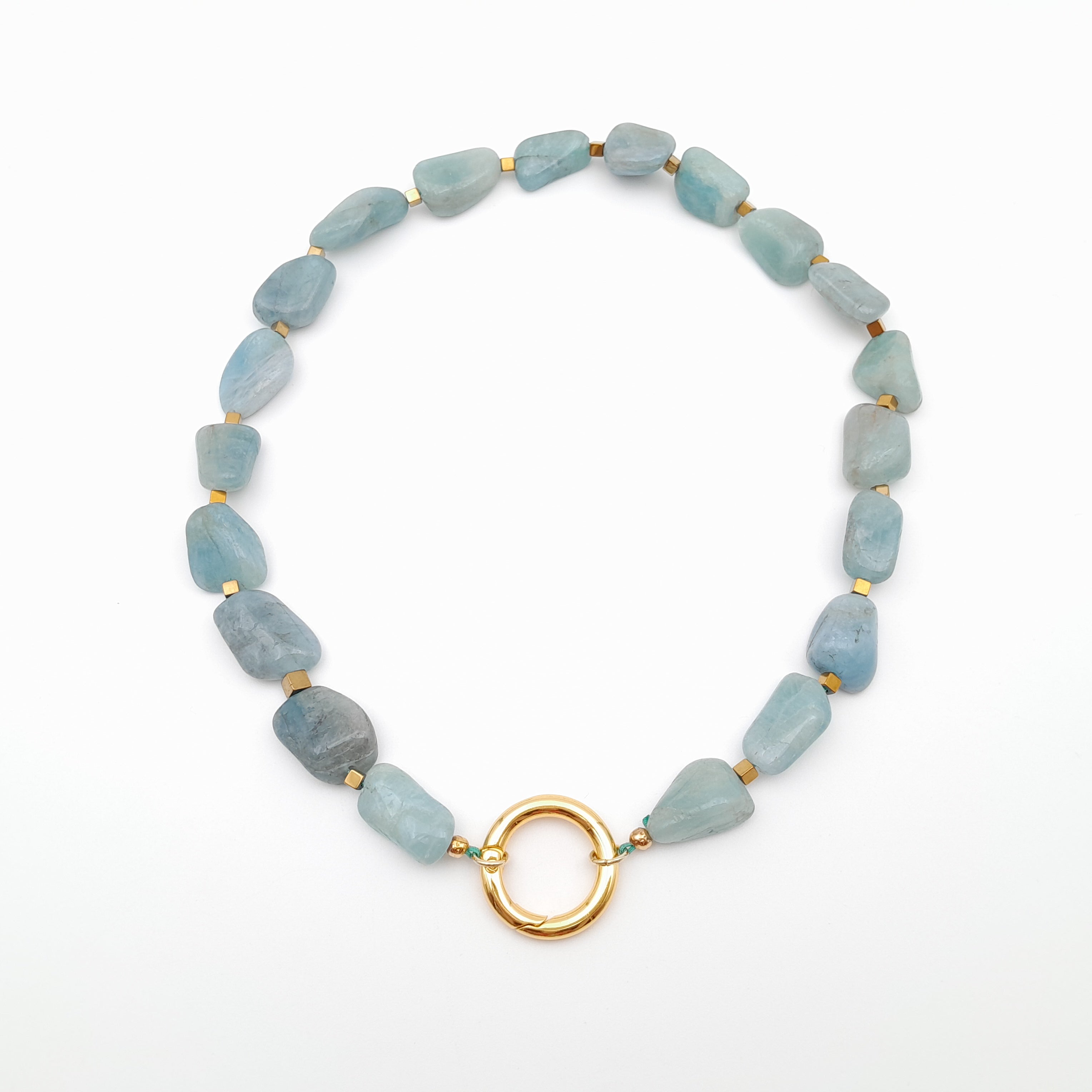 Pebble Necklace - Aquamarine