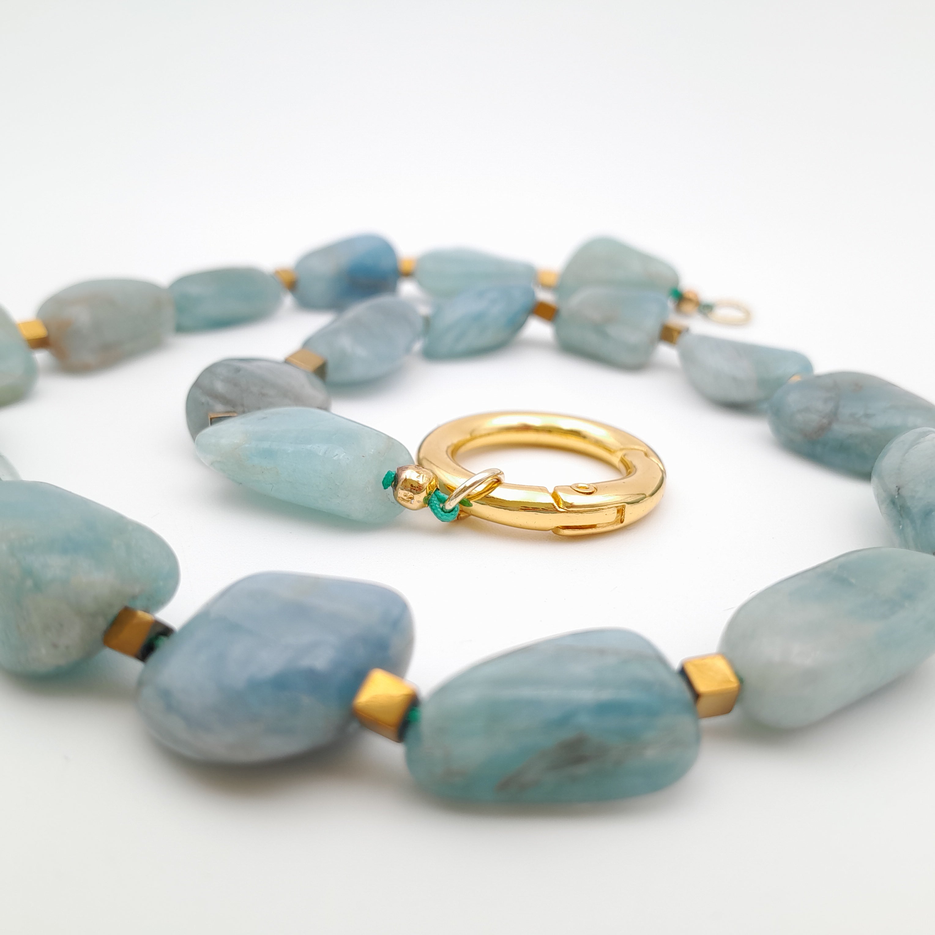 Pebble Necklace - Aquamarine