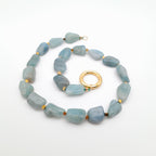 Pebble Necklace - Aquamarine