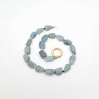 Pebble Necklace - Aquamarine