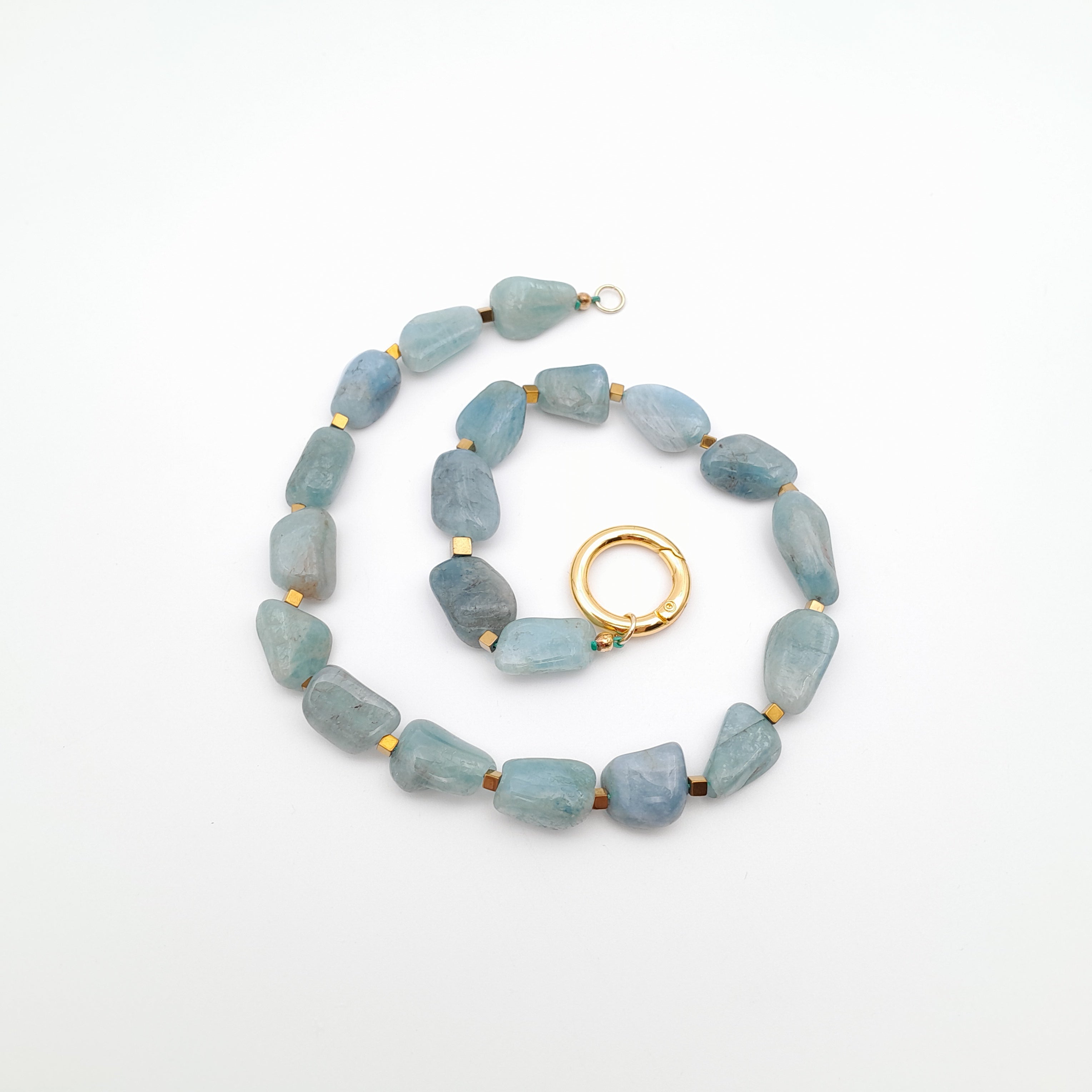 Pebble Necklace - Aquamarine