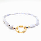 Pebble Necklace - Blue Lace Agate