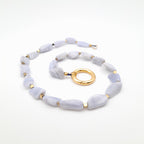 Pebble Necklace - Blue Lace Agate