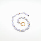 Pebble Necklace - Blue Lace Agate