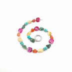 Multicolour stone necklace from the Viva La Marzipan colour story