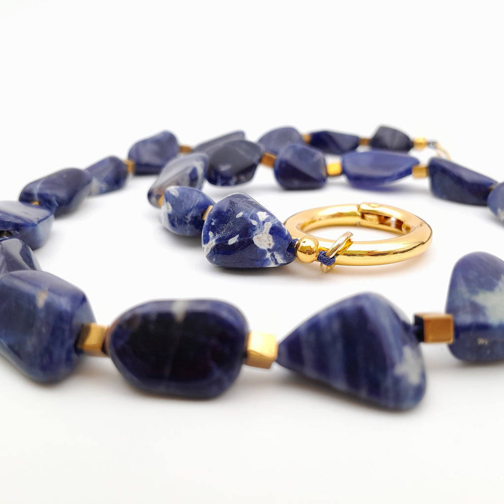 Pebble Necklace - Sodalite