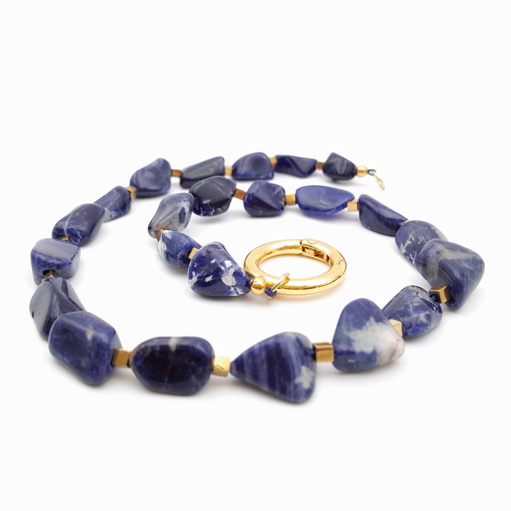 Pebble Necklace - Sodalite